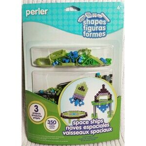 Perler Beads 3 Fused Beads Kit, Space Ships- 350 Count, NEW